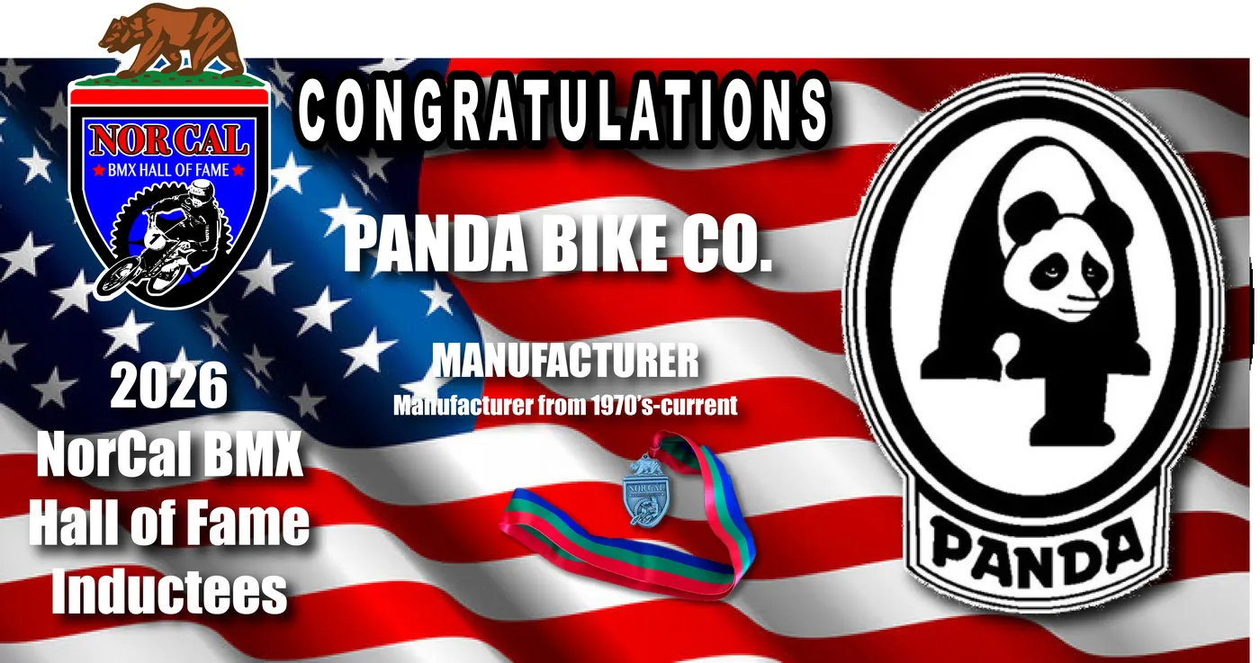 Panda Bike Co. — Manufacturer, 2026 NorCal BMX Hall of Fame inductee