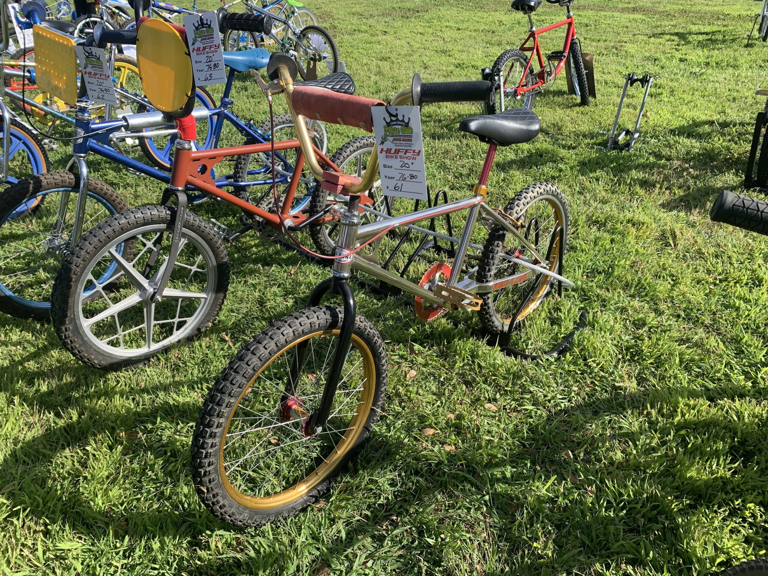 Restored vintage BMX with chrome details