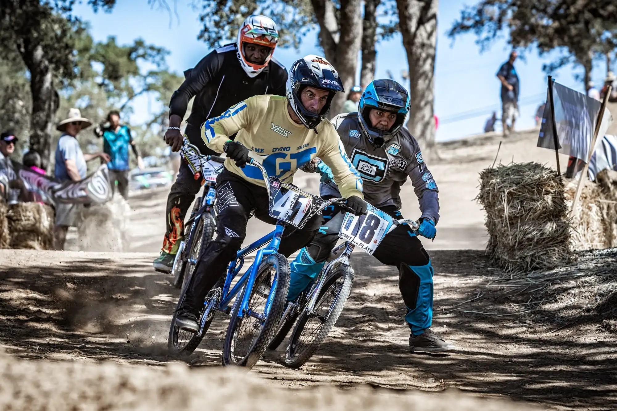 Frogtown Classic racer mid-race on the historic downhill track